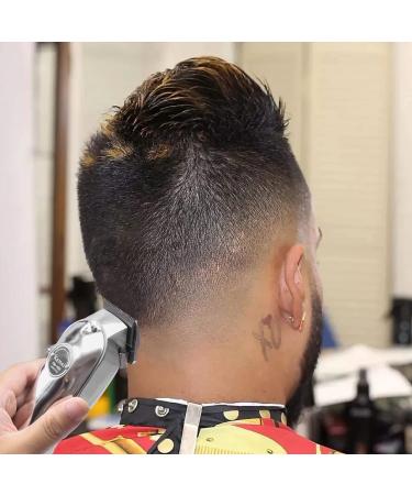 Kemei Cordless Hair Trimmer for Men - Professional Men's Hair Clippers with LED Display - Silver - Buy Online on GoSupps.com