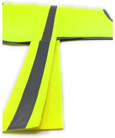 Printing Corner Personalised breathable High-VIZ Safety Dog Vest (Yellow) (Large) - Buy Online on GoSupps.com