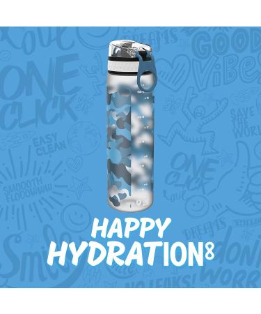 Ion8 Kid's One Touch On-The-Go Printed Water Bottle - Leakproof & BPA-Free - 18 oz Camo Design - Fits Car Cup Holders & Backpacks - Buy Online on GoSupps.com