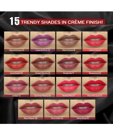 Buy Faces Canada Weightless Cr me Finish Lipstick Rock Solid 02 Long-lasting Smooth Texture | International Shipping Available - Buy Online on GoSupps.com