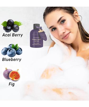 Antioxidant Bubble Bath - Luxury Long Lasting Bubble Bath - SweetAcai Berry Blueberry Fig Essential Oils Detox Hydrating Relaxing Stress Relief - Self Care Spa Gift for Women Birthday Gifts Christmas - Buy Online on GoSupps.com