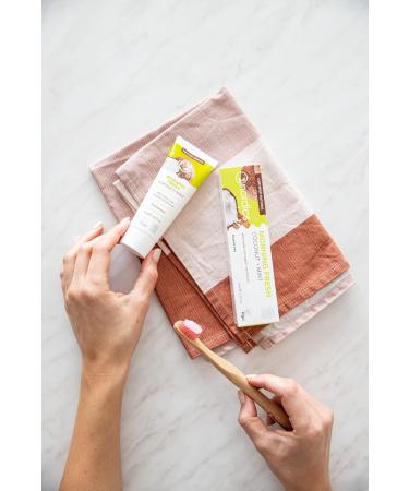 Morning Fresh Coconut Mint Toothpaste - Fluoride-Free Refreshing & Natural | International Shipping Available - Buy Online on GoSupps.com