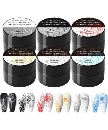 Dinchaakuarry Spider Angel Multifunctional Thread Drawing Polish Fine Liner for Creative DIY Designs Smooth Texture Decorations Highly Elastic and Easy to Handle Professional Manicure Tips - Buy Online on GoSupps.com