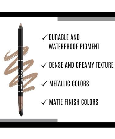 IMPALA Waterproof Eyeliner No. 12 - Metallic Beige | Creamy Texture for Defined or Smudged Look | Long-Lasting & Water-Resistant - Buy Online on GoSupps.com