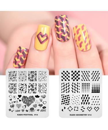 Shop KADS 11-Piece Nail Stamp Set 10 Christmas Snowflake & Cute Animal Plates with Stylish Bag International Shipping Available! - Buy Online on GoSupps.com