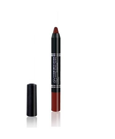 Makki Nudy Brown Makki Extreme Matte Lip Pencil with intense long-lasting velvet finish containing oil-absorbing molecules rice starch and cyclic volatiles fragrance-free