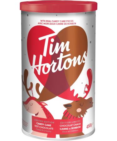 Tim Hortons Candy Cane Hot Chocolate Beverage Mix Limited Time Offer 450g Can & Apple Cinnamon Tea Bags Herbal Tea Decaffeinated 20 Count Flavored Drink Concentrate+Apple Cinnamon Tea - Buy Online on GoSupps.com