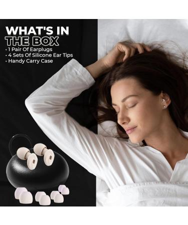 Vortex. Ear Plugs for Sleep Reusable Silicone Hearing Protection Noise Reduction for Sleeping 8 Ear Tips in XS/S/M/L 33db Noise Cancelling for Snoring Flights Concerts and Noise Sensitivity Cream - Buy Online on GoSupps.com