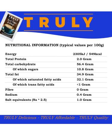Truly Coffee & Tea Whitener Powder Sachets 2.5g (50 Packets) - Creamer Style Handy, 50 Count Pack - Buy Online on GoSupps.com