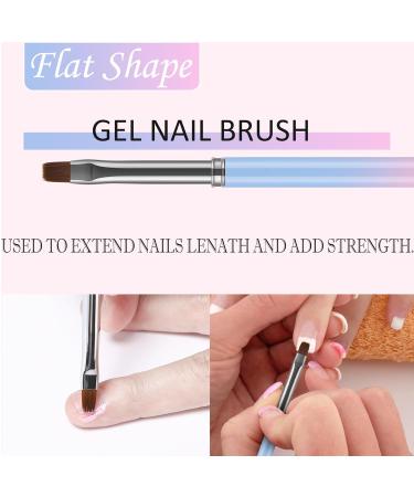 JASSINS Nail Clean Up Brushes - 4PCS Gel Polish Manicure Tools for Nail Art Design & Cuticle Cleaning (Pink Turns Blue) - Perfect for DIY Nail Design - Buy Online on GoSupps.com