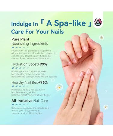 Saviland 50ml Jasmine Cuticle Oil - Vitamin E&C, Jojoba Oil, Moisturizing & Repair for Nails - Reduce Hangnails, Promote Growth - Buy Online on GoSupps.com