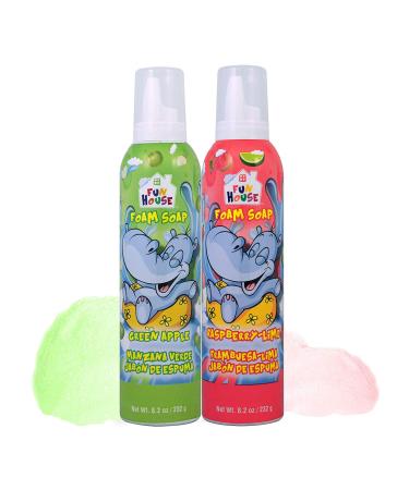 Moneysworth & Best Fun House Kids Foam Soap green Apple & raspberry-Lime 2 Pack 14423