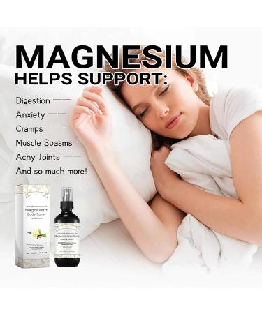 Magnesium Oil Spray For Sleep And Foot Care - 100ml Vanilla Butter Magnesium Spray For Feet Magnesium Oil For Feet Topical Magnesium Body Spray Magnesium Sleep Spray - Buy Online on GoSupps.com