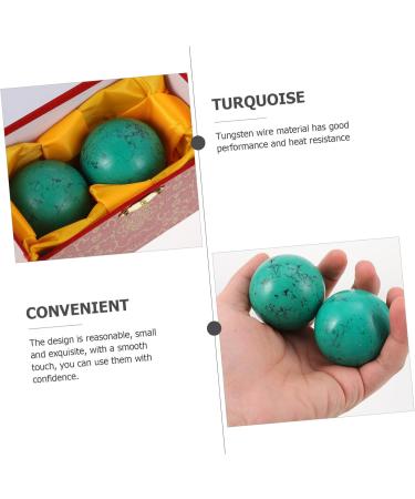 Magiclulu 4-Piece Turpeller Handball Fitness Gift Set - Jade & Wooden Massage Balls for Muscle Stretching & Relaxation - Buy Online on GoSupps.com