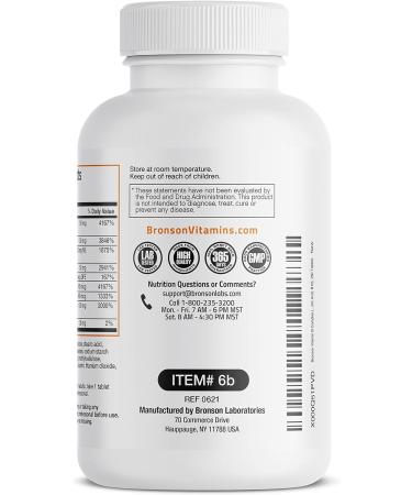 Bronson Vitamin B Complex 250 Tablets - Essential B Vitamins for Energy and Wellness - Buy Online on GoSupps.com
