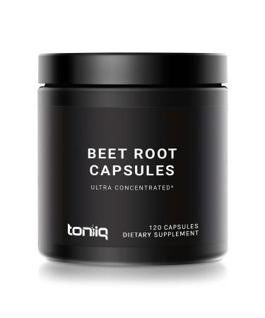 28,000mg 20x Concentrated Extract Beet Root Capsules - Minimum 4% Nitrates - Natural Nitric Oxide Booster - Highly Concentrated and Highly Bioavailable - 120 Veggie Caps