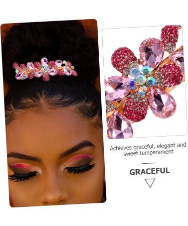 Beaupretty Metal Hair Clip rhinestone clip metal clips for women barrettes for women thin spring clip styling clip Miss fancy rhinestones Spring Hair Clips - Buy Online on GoSupps.com