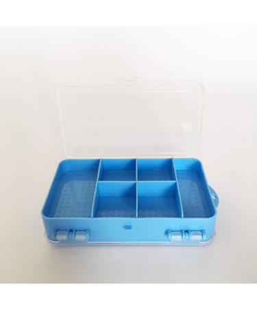 Double-Sided Pill Box Case - Blue Medicine Organizer for Vitamins & Tablets | Best International Shipping - Buy Online on GoSupps.com