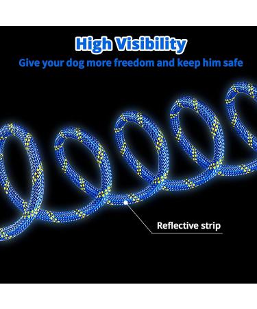 Portable Dog Tensioning Cables for Camping | Reflective Overhead Trolley System for Dogs Up to 136 kg | 15.2m 21.3m 30.5m Options - Perfect for Courtyard Parks & Outdoor Events - Buy Online on GoSupps.com