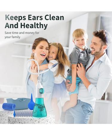 Ear Wax Removal Kit - Manual Ear Irrigation Flushing System for Safe & Effective Cleaning - Includes Basin, Towel & 31 Tips | For Adults & Kids - Buy Online on GoSupps.com
