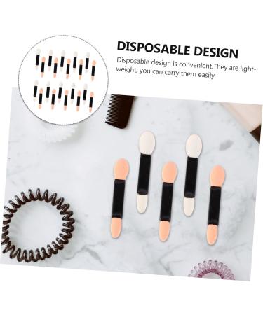 Ipetboom Eye Shadow Sponge Applicator 60 pcs Makeup Woman Female for Lady Brush Disposable Double-headed Size Eyeshadow Small Mx3pcs As Shownx3pcs - Buy Online on GoSupps.com