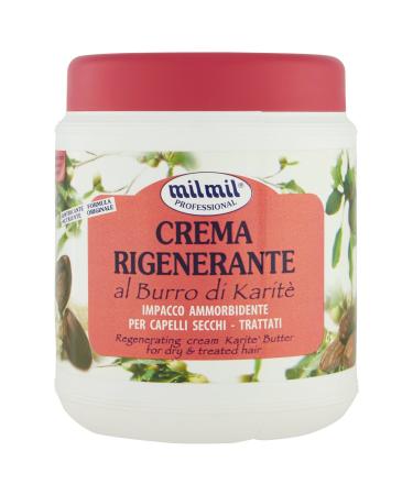 Milmil - Regenerating Cream, with Shea Butter, 1 L Pack Da 4]