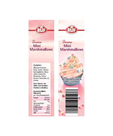 Ruf Mini Marshmallows - Pastel Cake & Cupcake Decor 10-Pack (10 x 45g) - Perfect Topping for Hot Drinks - International Shipping - Buy Online on GoSupps.com