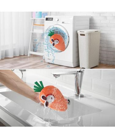 Amazon Basics Hide and Seek Squeaky Dog Plush Toy Rabbit and Carrot Orange and White 5 Count - Buy Online on GoSupps.com