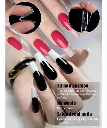 Kalolary 120PCS Clear Gel Nail Mold Dual Nail System Forms - C Curve Nail Extension Tips for Manicure - Buy Online on GoSupps.com