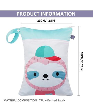 Seaur Wetbag Baby Kinder Waterproof Nappy Pocket | Washable Reusable Diaper Bag for Kindergarten Beach Pool & Gym - 30x40cm - Buy Online on GoSupps.com