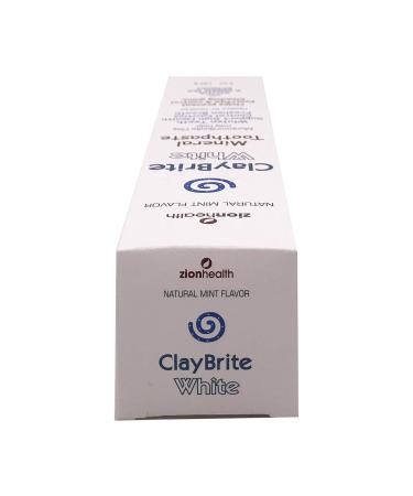 Zion Health ClayBrite Natural Mint Toothpaste 4 oz - Whitening & Health Benefits - Buy Online on GoSupps.com
