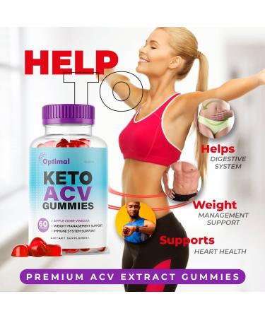 Glukoo Optimal Keto ACV Gummies - 750mg for 30 Days | Optimal ACV Keto Gummies - Buy Online on GoSupps.com