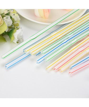 Straws 100 pcs Flexible Disposable Plastic Straws for Home Parties Bar Beverage Shops Home Straws for Kids and Adults - Buy Online on GoSupps.com