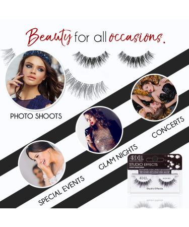 Ardell Studio Effects Wispies Black 4 Pack - 4 Pairs of Dramatic False Eyelashes - Buy Online on GoSupps.com