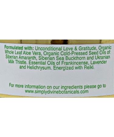 Simply Divine Organic Moisturizer with Aloe Vera - Natural Replenishing Cream for All Skin Types | 2oz - Ships Internationally - Buy Online on GoSupps.com