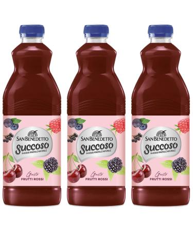 CAIYA 3 x Saint Benedict Juicy Red Fruit Drink 1.5L 3 Bottles