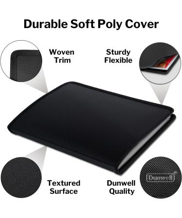 Dunwell Art Portfolio 11x17 - Large Black Folder for Artwork with 24 Pockets | 48 Page Display | Art Storage Album and Presentation Book - Buy Online on GoSupps.com
