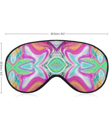 Shop Beautiful Abstract Colorful Tie Dye Sleep Mask for Women | Adjustable Eye Shades with Elastic Strap | Perfect for Travel & Relaxation - Buy Online on GoSupps.com