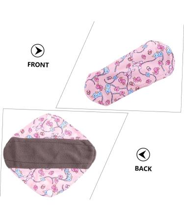 Washable Bamboo Charcoal Menstrual Pads - 5pcs Set for Women - Organic Reusable Napkin and Panty Liners - Buy Online on GoSupps.com