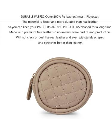 Eteslot Baby Silicon Pacifier Holder Case - Nipple Bag Cover with Carabiner for Strollers - Perfect for Outdoor Use - Buy Online on GoSupps.com