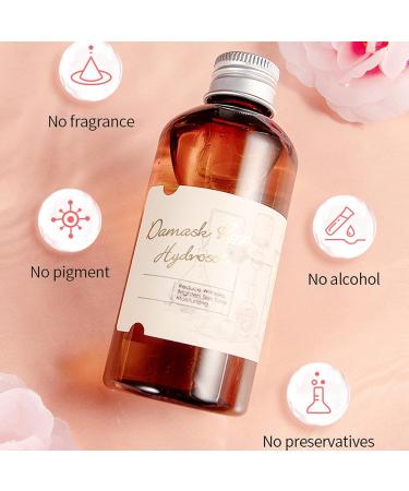 Rose Floral Water Organic Facial Skin Toner Moisturiser Hydrosol Moisturizing Hydrating Skin Caring Nourishing Water 105ml - Buy Online on GoSupps.com
