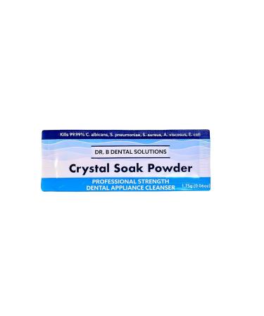 Dr. B Dental Solutions Powder Crystal Soak Cleanser, Ideal for Oral Appliances, Dentures, Night Guards, Retainers, Aligners, and Sleep Apnea Devices - 45 Packs Included (Single Pack) - Buy Online on GoSupps.com