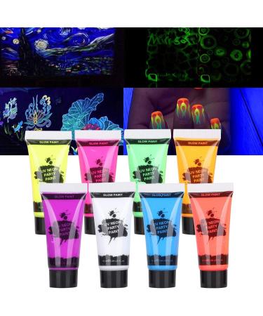  Zerodis Zerodis 10ml Body Paint Set Fluorescent Body Paint for Black Light Makeup Perfect for Festivals and Parties - Buy Online on GoSupps.com