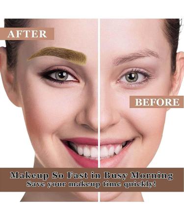 Light Brown Microblading Eyebrow Pencil - Waterproof 4 Point Brow Pen for Natural, Long Lasting Makeup | Perfect Mother's Day Gift - Buy Online on GoSupps.com