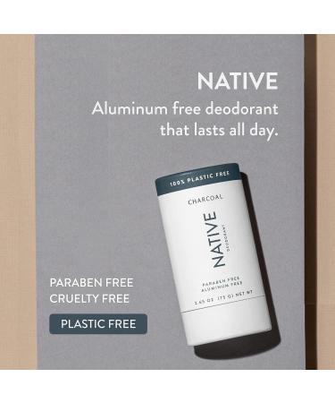 Naturally Effective Plastic Free Deodorant for Women and Men | Aluminum Free with Baking Soda, Probiotics, Coconut Oil, and Shea Butter | Charcoal Infused - Buy Online on GoSupps.com
