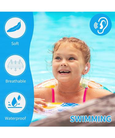 Waterproof Ear Covers for Shower - 60 Pack | Ear Protectors for Swimming, Surfing, Snorkeling | Includes Cotton Ear Plugs - Buy Online on GoSupps.com