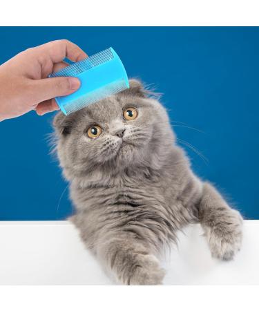 Cobee Dog Flea & Lice Comb Set - 4-Piece Light Blue Pet Care Tools for Dogs & Cats - Tear Stain Remover & Fine Tooth Combs - Buy Online on GoSupps.com