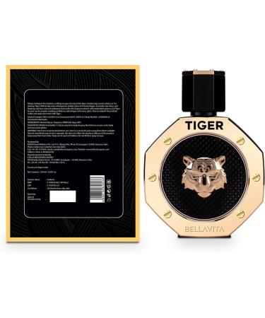 Bloom Beauty BELLAVITA Tiger Man Eau De Parfum with Bergamot Pink Pepper Patchouli Lavender Agarwood & Oud|Premium Long Lasting Woody Fragrance for Men 100ML - Buy Online on GoSupps.com