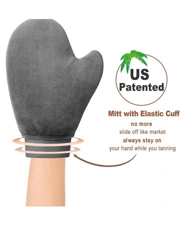 Self Tanner Mitt Applicator | Sunless Tanning Glove for a Flawless Tan | Grey Mitt for Even Application - Buy Online on GoSupps.com