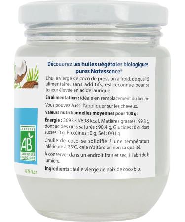 Natessance Organic Coconut Nourishing Oil 200ml - Buy Online on GoSupps.com